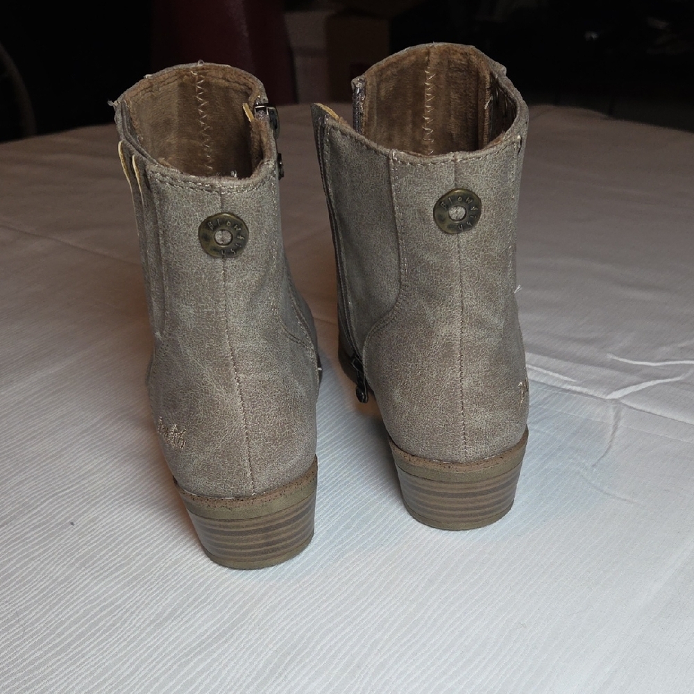Blowfish Malibu Gray Ankle Booties,sz 8 1/2. - Picture 2 of 8